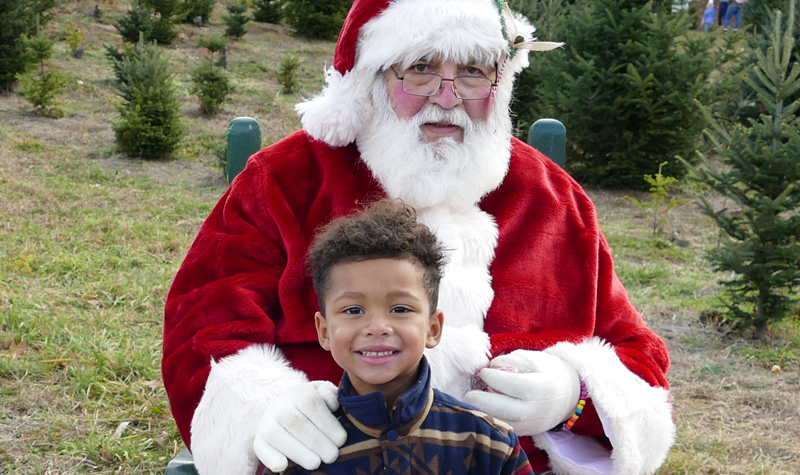 Julius Allen and Santa